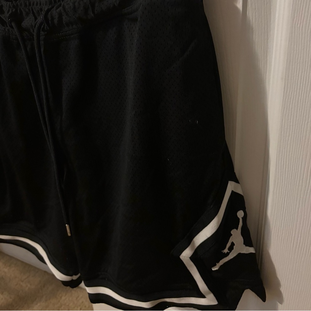 Jordan Black Shorts with White Trim